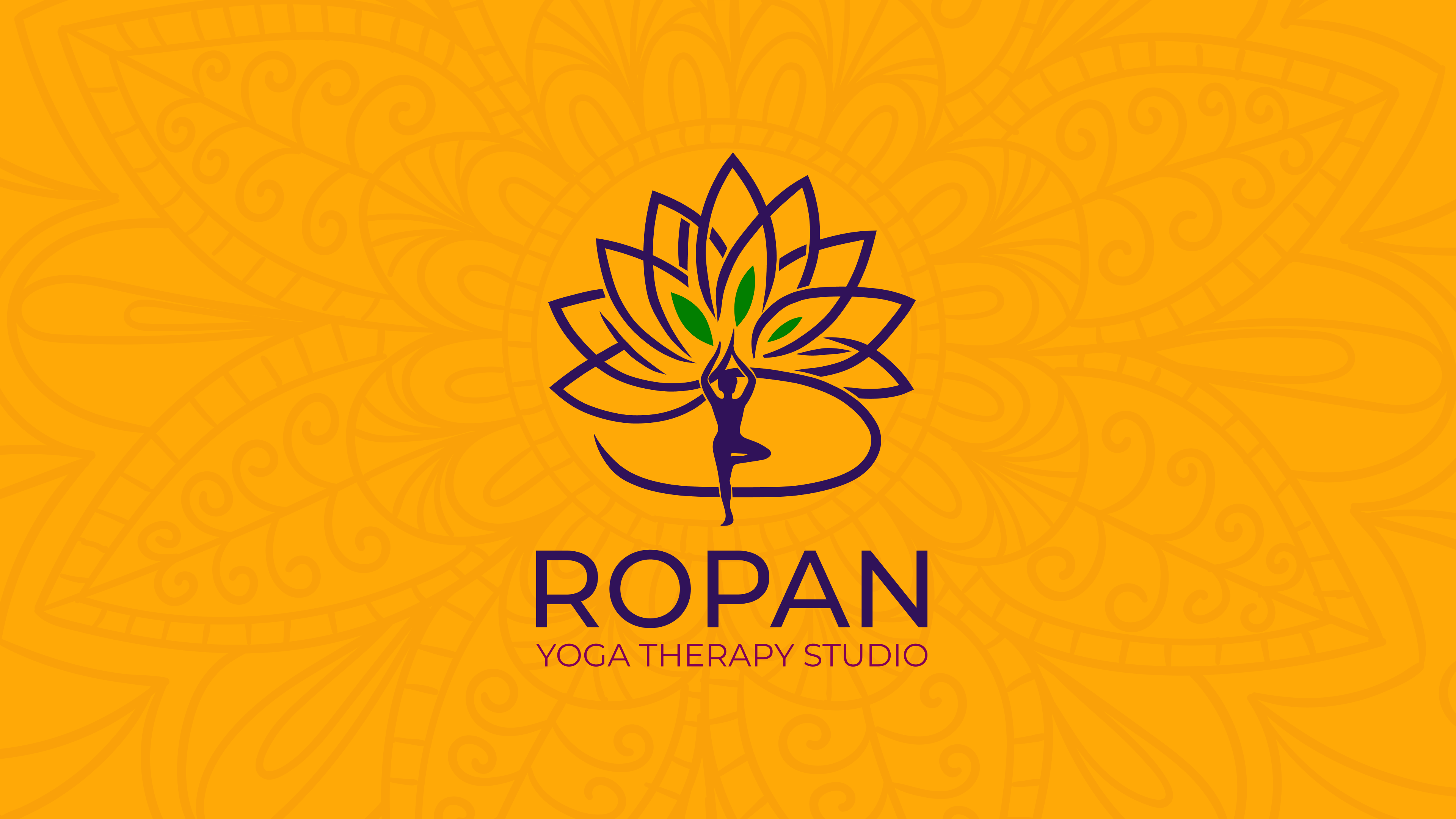 ROPAN Yoga Studio — brand concept artwork