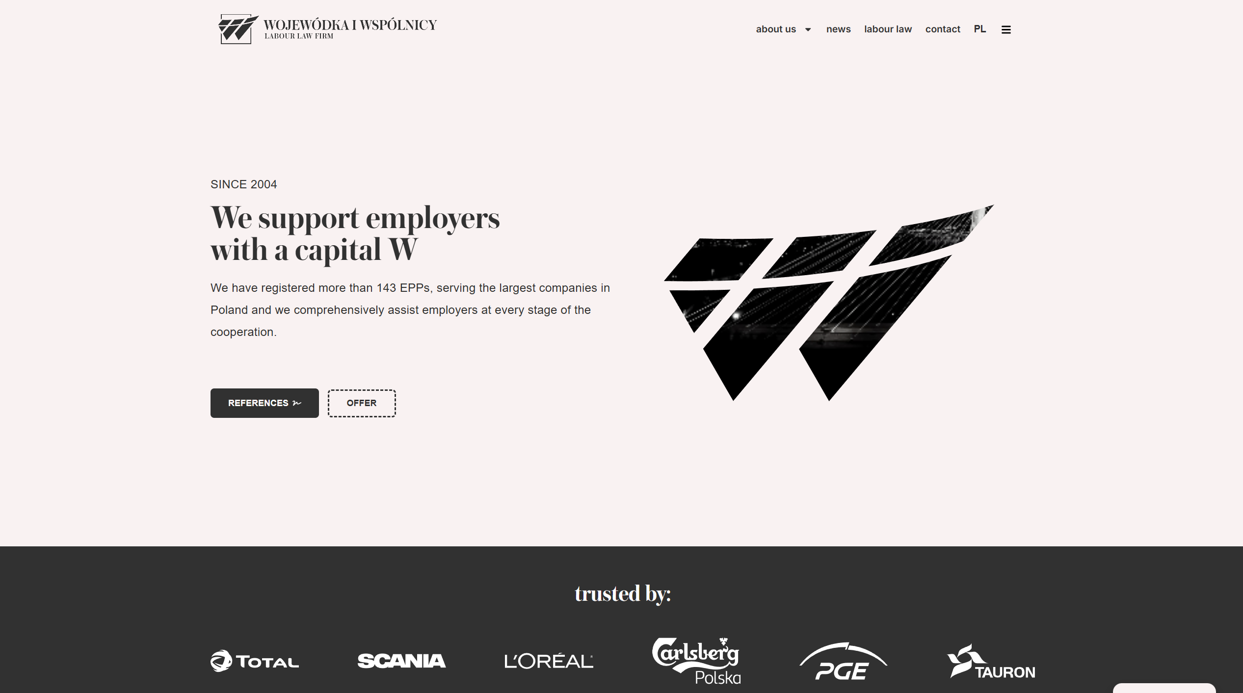 Wojewódka i Wspólnicy law firm website